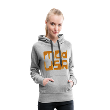 Afbeelding in Gallery-weergave laden, Mod-Usa Gold 1 Women’s Premium Hoodie - heather grey
