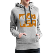 Afbeelding in Gallery-weergave laden, Mod-Usa Gold 1 Women’s Premium Hoodie - heather grey