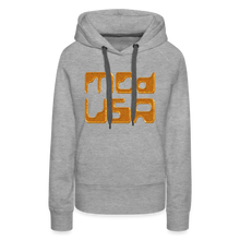 Afbeelding in Gallery-weergave laden, Mod-Usa Gold 1 Women’s Premium Hoodie - heather grey