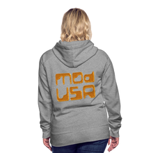 Afbeelding in Gallery-weergave laden, Mod-Usa Gold 1 Women’s Premium Hoodie - heather grey