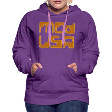 Afbeelding in Gallery-weergave laden, Mod-Usa Gold 1 Women’s Premium Hoodie - purple