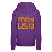 Afbeelding in Gallery-weergave laden, Mod-Usa Gold 1 Women’s Premium Hoodie - purple