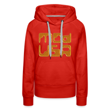 Afbeelding in Gallery-weergave laden, Mod-Usa Gold 1 Women’s Premium Hoodie - red
