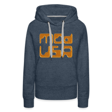 Afbeelding in Gallery-weergave laden, Mod-Usa Gold 1 Women’s Premium Hoodie - heather denim