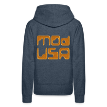 Afbeelding in Gallery-weergave laden, Mod-Usa Gold 1 Women’s Premium Hoodie - heather denim