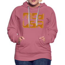 Afbeelding in Gallery-weergave laden, Mod-Usa Gold 1 Women’s Premium Hoodie - mauve