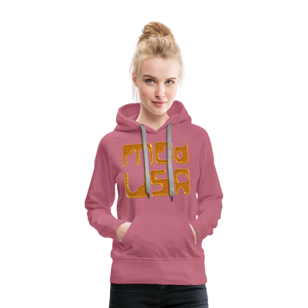 Mod-Usa Gold 1 Women’s Premium Hoodie - mauve
