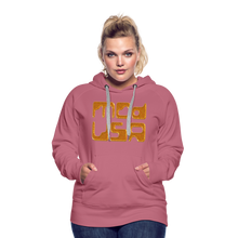 Afbeelding in Gallery-weergave laden, Mod-Usa Gold 1 Women’s Premium Hoodie - mauve