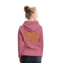Afbeelding in Gallery-weergave laden, Mod-Usa Gold 1 Women’s Premium Hoodie - mauve