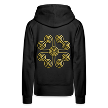 Indlæs billede til gallerivisning Gold Swirl 1 Women’s Premium Hoodie - black