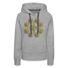 Indlæs billede til gallerivisning Gold Swirl 1 Women’s Premium Hoodie - heather grey