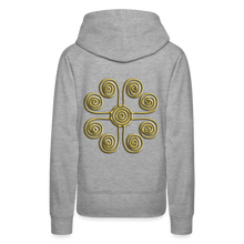 Indlæs billede til gallerivisning Gold Swirl 1 Women’s Premium Hoodie - heather grey