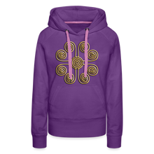 Indlæs billede til gallerivisning Gold Swirl 1 Women’s Premium Hoodie - purple