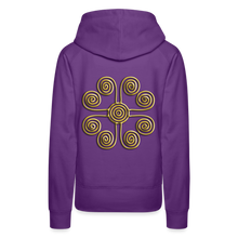 Indlæs billede til gallerivisning Gold Swirl 1 Women’s Premium Hoodie - purple