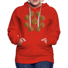 Indlæs billede til gallerivisning Gold Swirl 1 Women’s Premium Hoodie - red