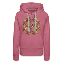 Indlæs billede til gallerivisning Gold Swirl 1 Women’s Premium Hoodie - mauve