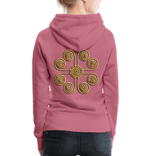 Indlæs billede til gallerivisning Gold Swirl 1 Women’s Premium Hoodie - mauve