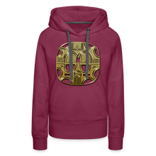 Afbeelding in Gallery-weergave laden, Mask 1 Women’s Premium Hoodie - burgundy