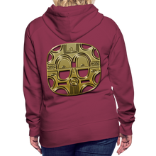 Afbeelding in Gallery-weergave laden, Mask 1 Women’s Premium Hoodie - burgundy