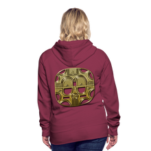 Afbeelding in Gallery-weergave laden, Mask 1 Women’s Premium Hoodie - burgundy