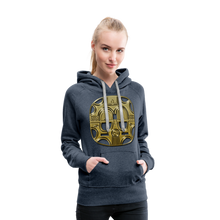 Afbeelding in Gallery-weergave laden, Mask 1 Women’s Premium Hoodie - heather denim