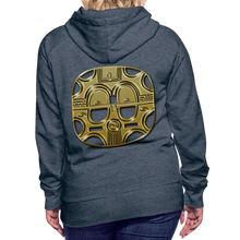 Afbeelding in Gallery-weergave laden, Mask 1 Women’s Premium Hoodie - heather denim
