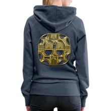 Afbeelding in Gallery-weergave laden, Mask 1 Women’s Premium Hoodie - heather denim