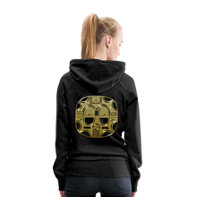 Afbeelding in Gallery-weergave laden, Mask 1 Women’s Premium Hoodie - charcoal grey