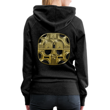 Afbeelding in Gallery-weergave laden, Mask 1 Women’s Premium Hoodie - charcoal grey