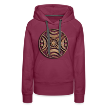 Indlæs billede til gallerivisning Stone Wheel 1 Women’s Premium Hoodie - burgundy