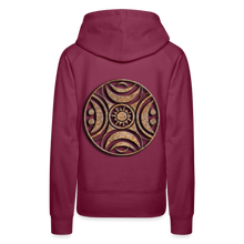 Indlæs billede til gallerivisning Stone Wheel 1 Women’s Premium Hoodie - burgundy