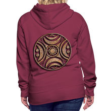 Indlæs billede til gallerivisning Stone Wheel 1 Women’s Premium Hoodie - burgundy