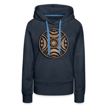 Indlæs billede til gallerivisning Stone Wheel 1 Women’s Premium Hoodie - navy