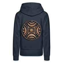 Indlæs billede til gallerivisning Stone Wheel 1 Women’s Premium Hoodie - navy