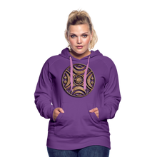 Indlæs billede til gallerivisning Stone Wheel 1 Women’s Premium Hoodie - purple