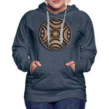 Indlæs billede til gallerivisning Stone Wheel 1 Women’s Premium Hoodie - heather denim