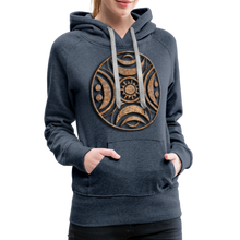 Indlæs billede til gallerivisning Stone Wheel 1 Women’s Premium Hoodie - heather denim