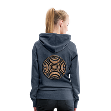 Indlæs billede til gallerivisning Stone Wheel 1 Women’s Premium Hoodie - heather denim
