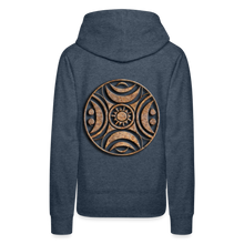 Indlæs billede til gallerivisning Stone Wheel 1 Women’s Premium Hoodie - heather denim